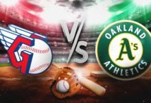 cleveland guardians vs oakland athletics match player stats